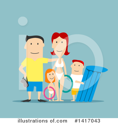Family Clipart #1417043 by Vector Tradition SM