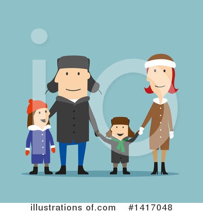 Family Clipart #1417048 by Vector Tradition SM