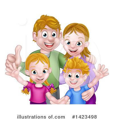 Royalty-Free (RF) Family Clipart Illustration by AtStockIllustration - Stock Sample #1423498