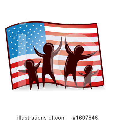 American Flag Clipart #1607846 by BNP Design Studio