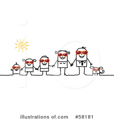 Royalty-Free (RF) Family Clipart Illustration by NL shop - Stock Sample #58181