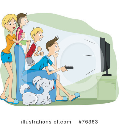 Watching Tv Clipart #76363 by BNP Design Studio