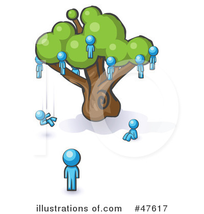 Royalty-Free (RF) Family Tree Clipart Illustration by Leo Blanchette - Stock Sample #47617
