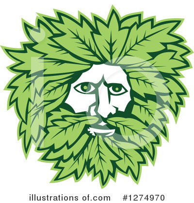 Green Man Clipart #1274970 by patrimonio