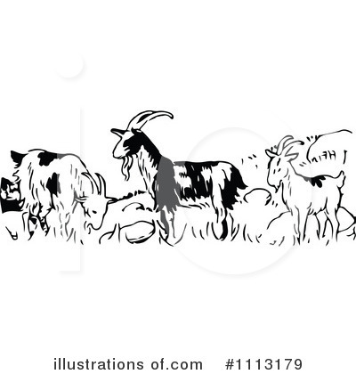 Royalty-Free (RF) Farm Animals Clipart Illustration by Prawny Vintage - Stock Sample #1113179