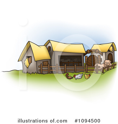 Royalty-Free (RF) Farm Clipart Illustration by dero - Stock Sample #1094500