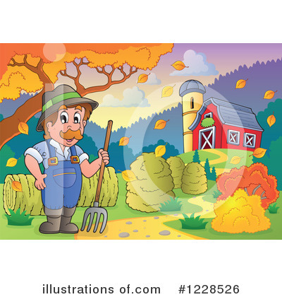 Royalty-Free (RF) Farm Clipart Illustration by visekart - Stock Sample #1228526