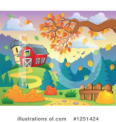 Royalty-Free (RF) Farm Clipart Illustration by visekart - Stock Sample #1251424