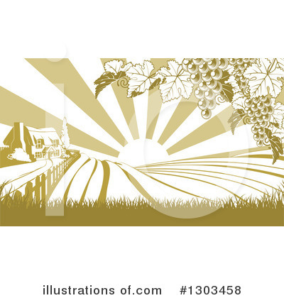 Royalty-Free (RF) Farm Clipart Illustration by AtStockIllustration - Stock Sample #1303458