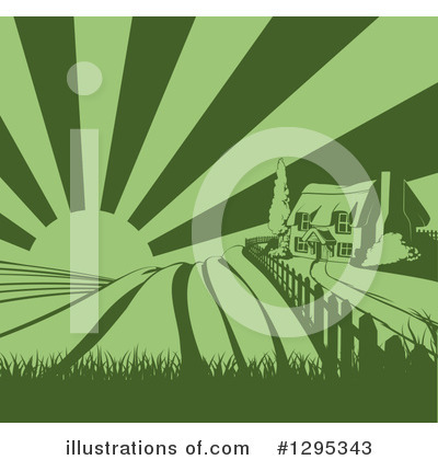 Cottage Clipart #1295343 by AtStockIllustration