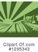 Farm House Clipart #1295343 by AtStockIllustration