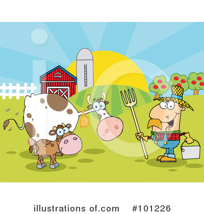 Royalty-Free (RF) Farmer Clipart Illustration by Hit Toon - Stock Sample #101226