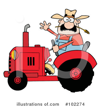 Tractors Clipart #102274 by Hit Toon