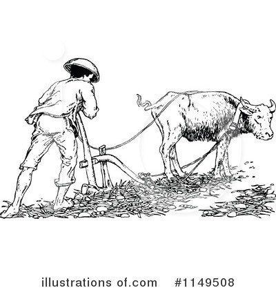 Royalty-Free (RF) Farmer Clipart Illustration by Prawny Vintage - Stock Sample #1149508