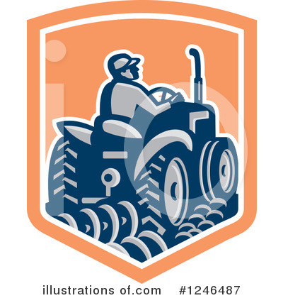 Tractor Clipart #1246487 by patrimonio