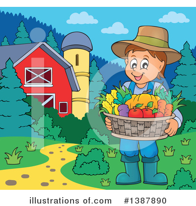 Farmer Clipart #1387890 by visekart