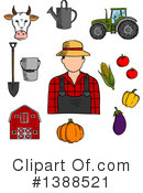 Farmer Clipart #1388521 by Vector Tradition SM