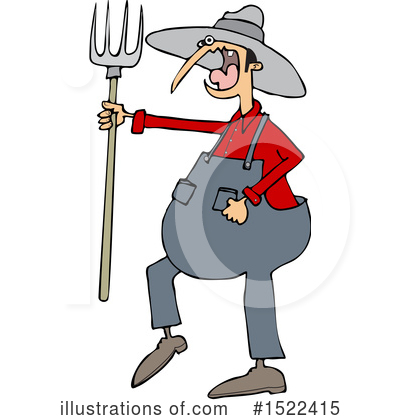 Royalty-Free (RF) Farmer Clipart Illustration by djart - Stock Sample #1522415