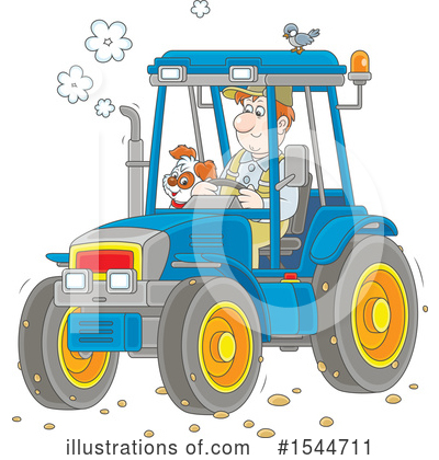Tractor Clipart #1544711 by Alex Bannykh
