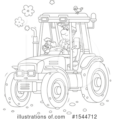 Tractor Clipart #1544712 by Alex Bannykh