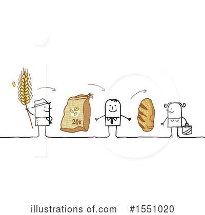 Royalty-Free (RF) Farmer Clipart Illustration by NL shop - Stock Sample #1551020