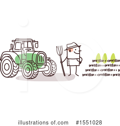 Royalty-Free (RF) Farmer Clipart Illustration by NL shop - Stock Sample #1551028