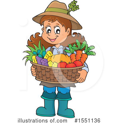 Royalty-Free (RF) Farmer Clipart Illustration by visekart - Stock Sample #1551136
