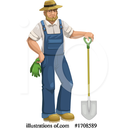 Farmer Clipart #1708589 by Vector Tradition SM