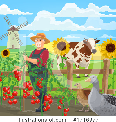 Royalty-Free (RF) Farmer Clipart Illustration by Vector Tradition SM - Stock Sample #1716977