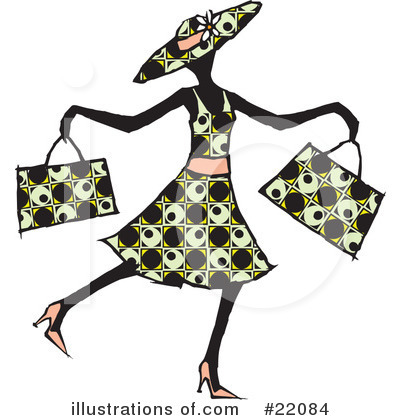 Royalty-Free (RF) Fashion Clipart Illustration by Steve Klinkel - Stock Sample #22084
