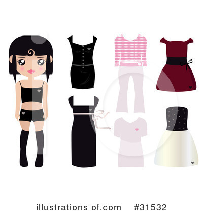 Royalty-Free (RF) Fashion Clipart Illustration by Melisende Vector - Stock Sample #31532