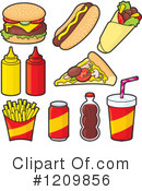 Fast Food Clipart #1209856 by Any Vector