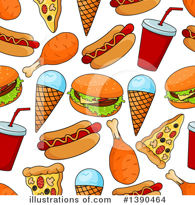 Royalty-Free (RF) Fast Food Clipart Illustration by Vector Tradition SM - Stock Sample #1390464