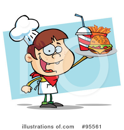 Royalty-Free (RF) Fast Food Clipart Illustration by Hit Toon - Stock Sample #95561