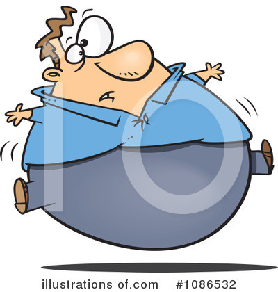 Royalty-Free (RF) Fat Clipart Illustration by toonaday - Stock Sample #1086532