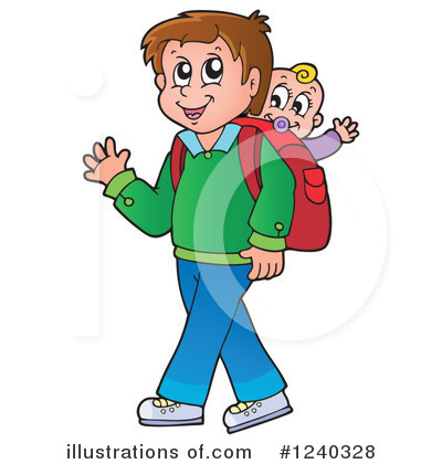 Royalty-Free (RF) Father Clipart Illustration by visekart - Stock Sample #1240328