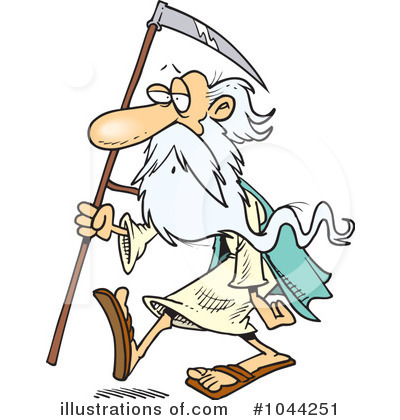 Royalty-Free (RF) Father Time Clipart Illustration by toonaday - Stock Sample #1044251