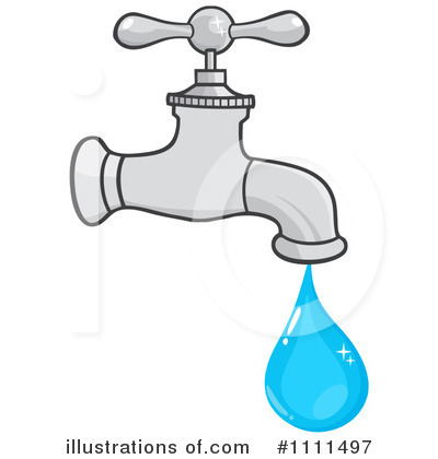 Royalty-Free (RF) Faucet Clipart Illustration by Hit Toon - Stock Sample #1111497