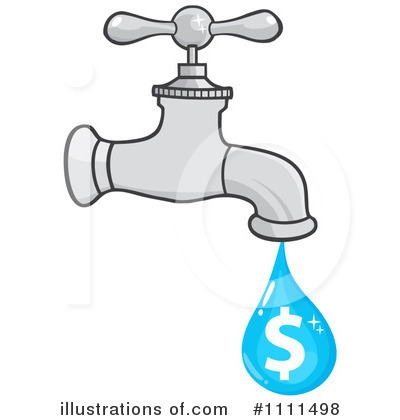Royalty-Free (RF) Faucet Clipart Illustration by Hit Toon - Stock Sample #1111498