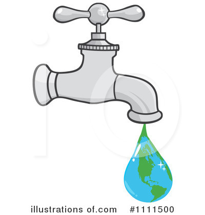 Royalty-Free (RF) Faucet Clipart Illustration by Hit Toon - Stock Sample #1111500