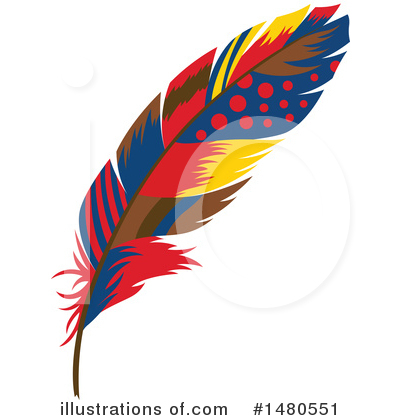 Royalty-Free (RF) Feather Clipart Illustration by Cherie Reve - Stock Sample #1480551