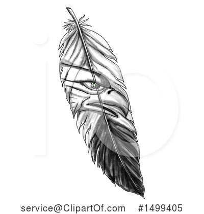 Royalty-Free (RF) Feather Clipart Illustration by patrimonio - Stock Sample #1499405