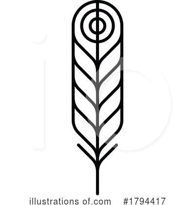 Royalty-Free (RF) Feather Clipart Illustration by Vector Tradition SM - Stock Sample #1794417