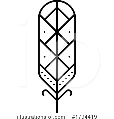 Royalty-Free (RF) Feather Clipart Illustration by Vector Tradition SM - Stock Sample #1794419