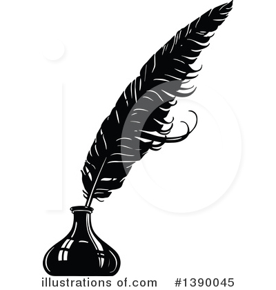 Feather Quill Clipart #1390045 by Prawny Vintage