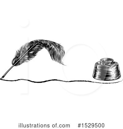 Feather Quill Clipart #1529500 by AtStockIllustration
