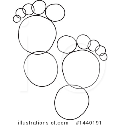 Foot Prints Clipart #1440191 by ColorMagic