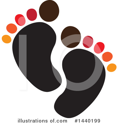 Royalty-Free (RF) Feet Clipart Illustration by ColorMagic - Stock Sample #1440199
