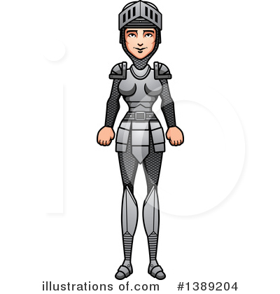 Royalty-Free (RF) Female Knight Clipart Illustration by Cory Thoman - Stock Sample #1389204