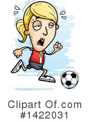 Female Soccer Player Clipart #1422031 by Cory Thoman